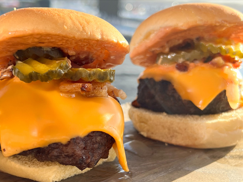 Bacon and Onion Jam Beef Sliders