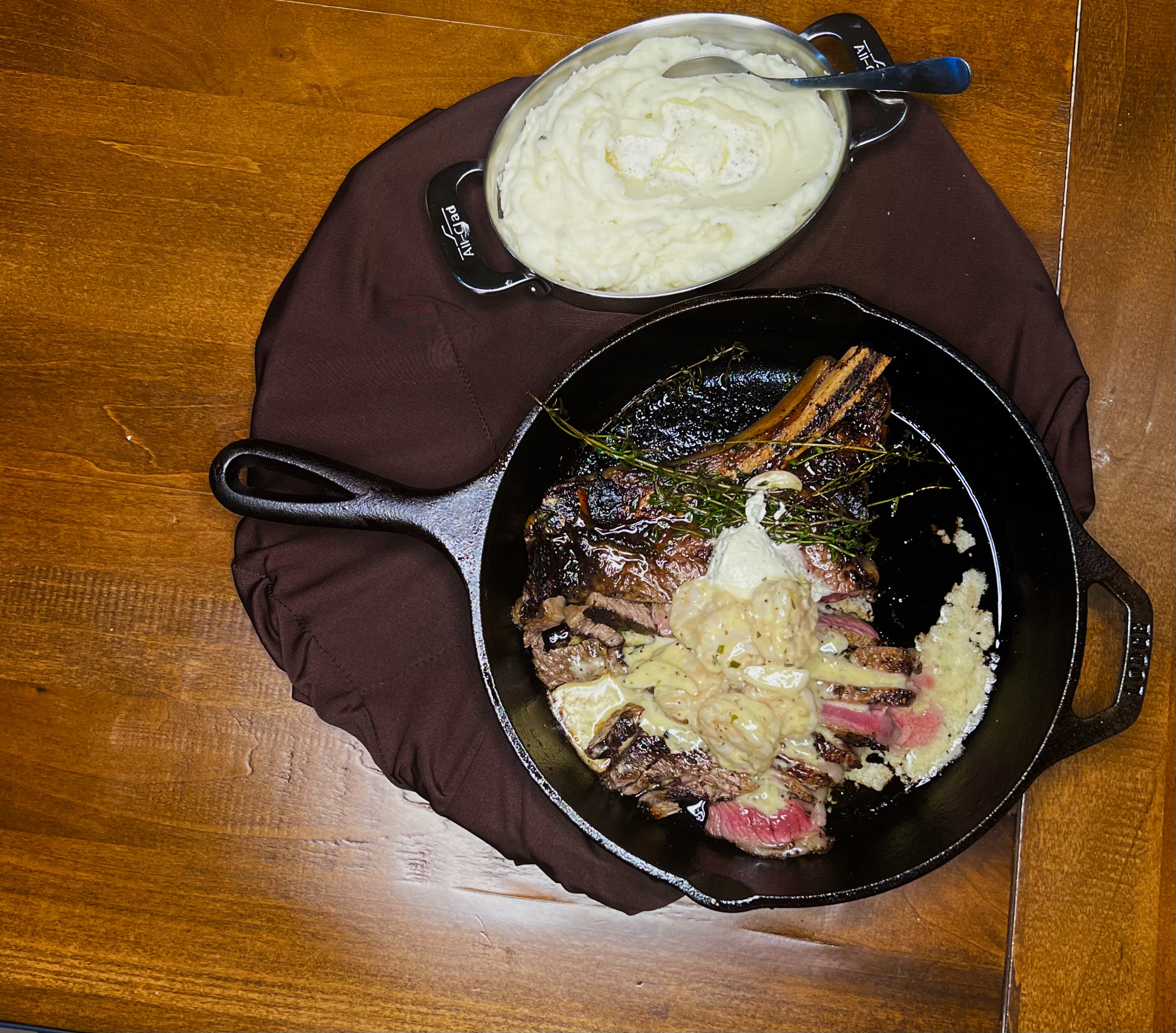Cajun Ribeye with Whiskey Butter