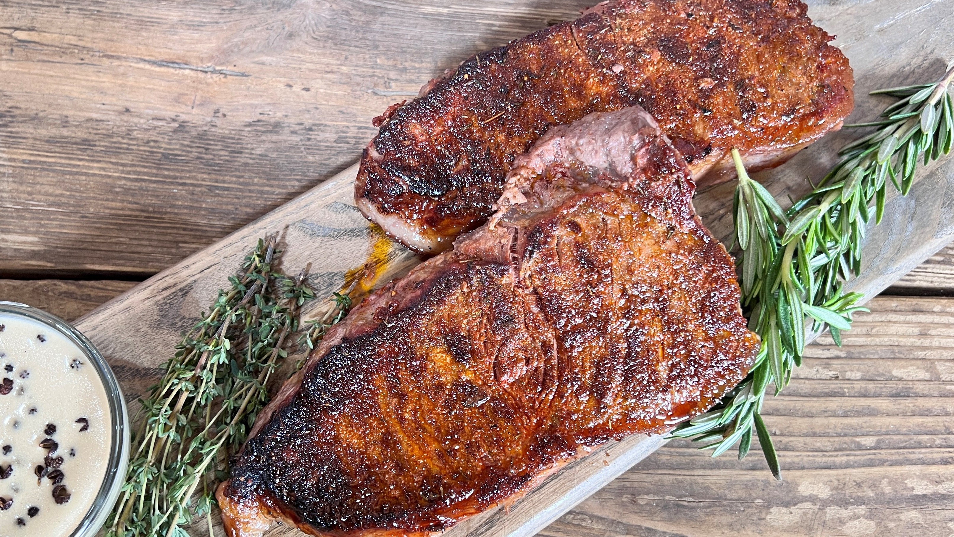 Lamar Moore- New York Strip Steak Au Poivre